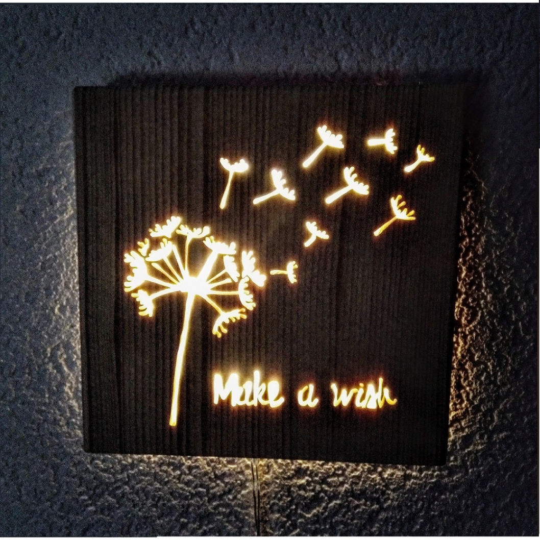 Wandschmuck Lampe 